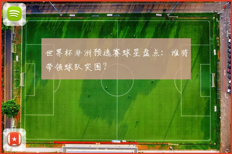 世界杯非洲预选赛球星盘点：谁将带领球队突围？